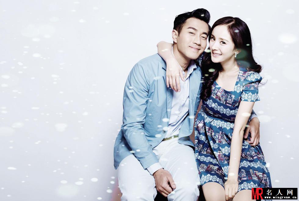 杨幂怀孕三个月 新婚夫妻全新甜蜜大片(1)