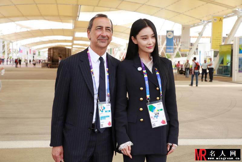 张馨予受邀当意大利上米兰世博会形象大使 OL装干练十足(1)