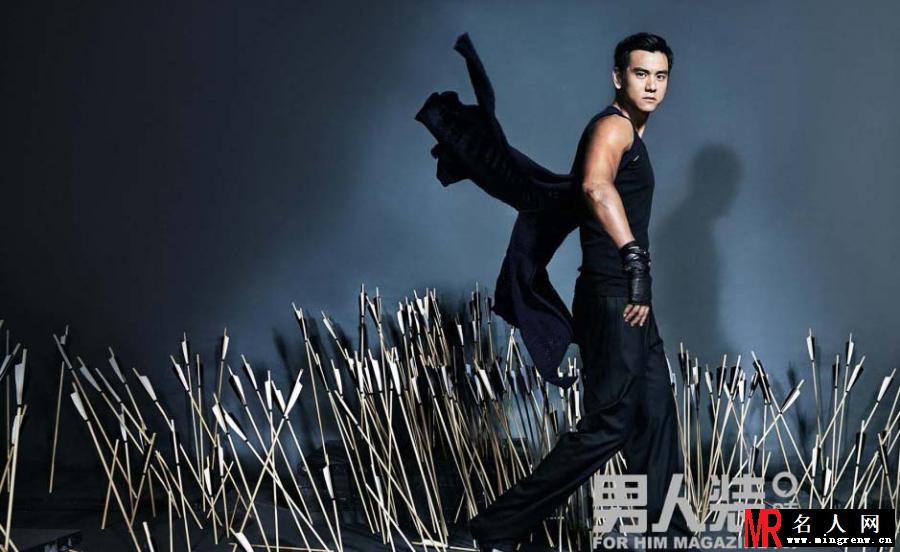 彭于晏霸气登男人装 英姿煞爽获追捧(1)