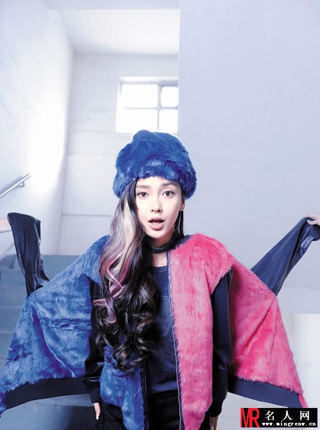Angelababy时尚大片 变身性感叛逆少女(1)