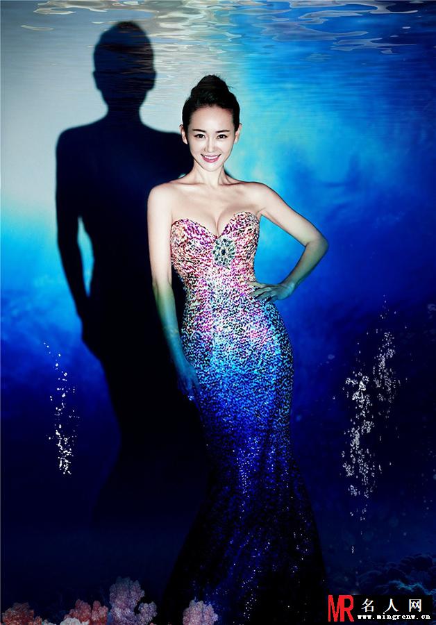 张定涵海洋大片 靓丽宛如美人鱼(1)