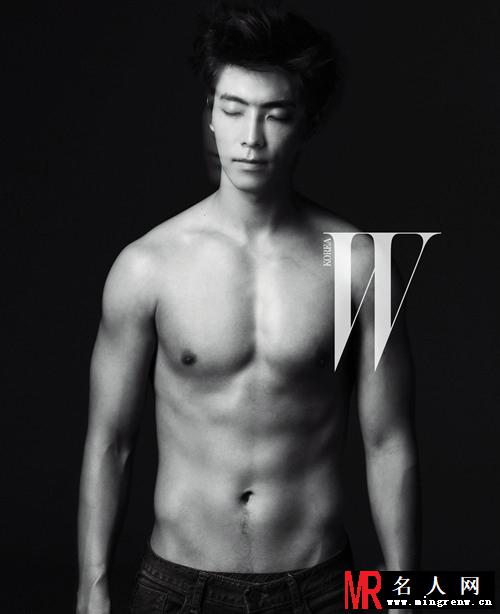 SJ东海ELLE时尚大片 半裸秀八块腹肌(1)