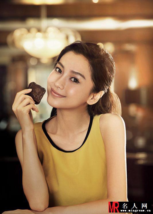 Angelababy着唯美婚纱拍广告 期待简单婚礼(1)