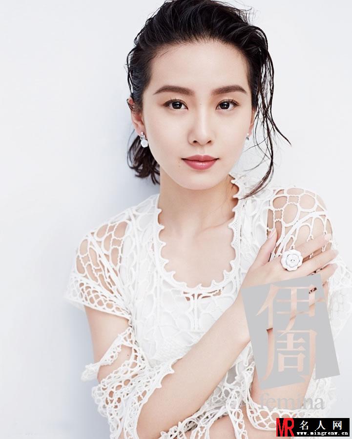 刘诗诗清新杂志大片 白裙简洁不失优雅(1)