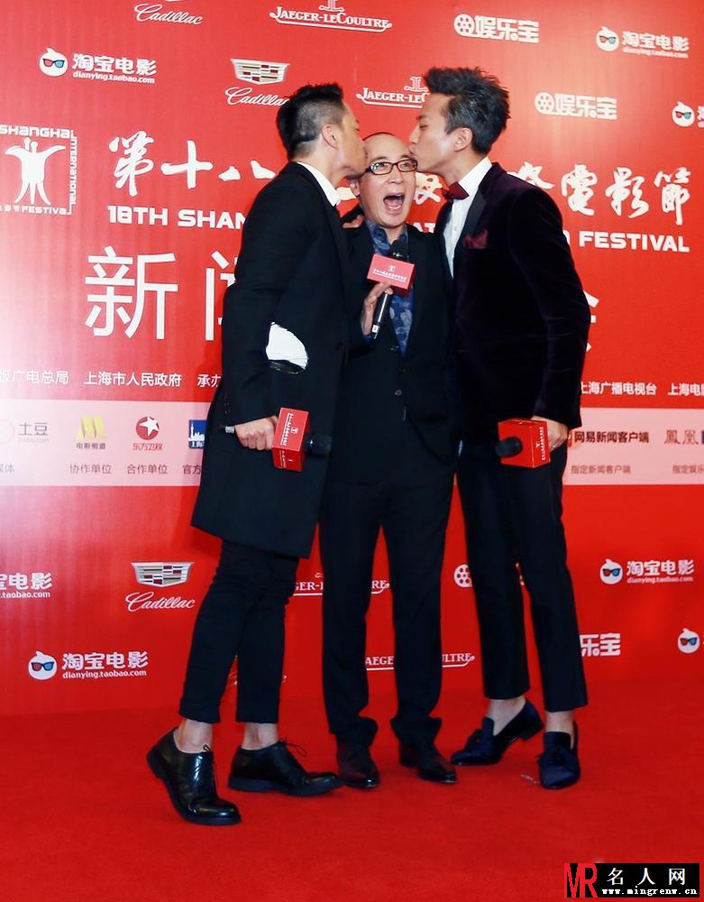 《烈日灼心》发布会 邓超与段奕宏深情 激吻(1)