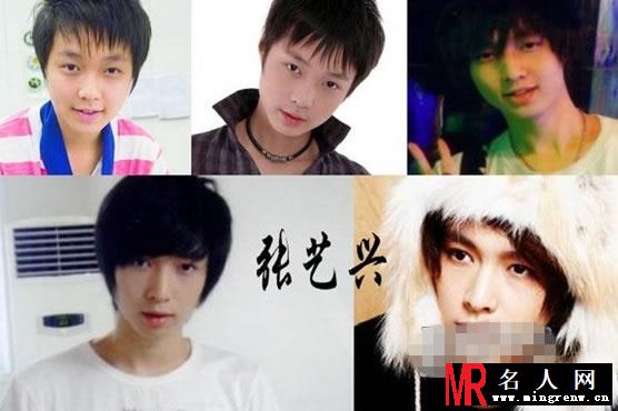 exo张艺兴整容前后照片曝光 疑似削骨垫鼻(1)