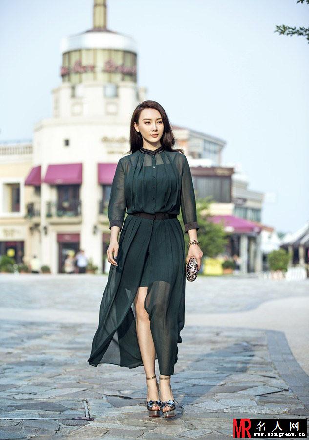 陈数时尚街拍 优雅清新女人味十足(1)