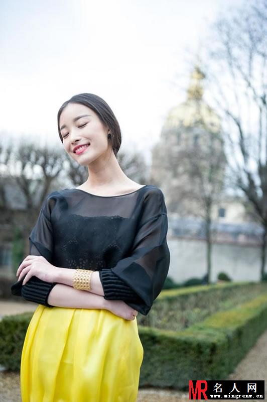 倪妮受邀参加Dior2014高级定制春夏时装发布秀(1)