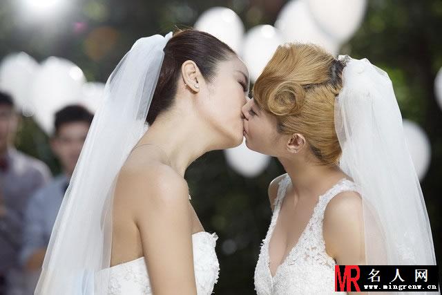 蔡依林热吻林心如 女女激吻脸红心跳(1)