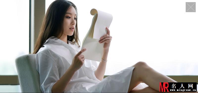 倪妮为卡地亚拍摄的一组大片 宽大白衬衫难遮性感身材(1)