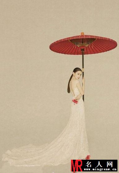 孙俪李冰冰Angelababy齐拍中国水墨画写真 展古典美(1)