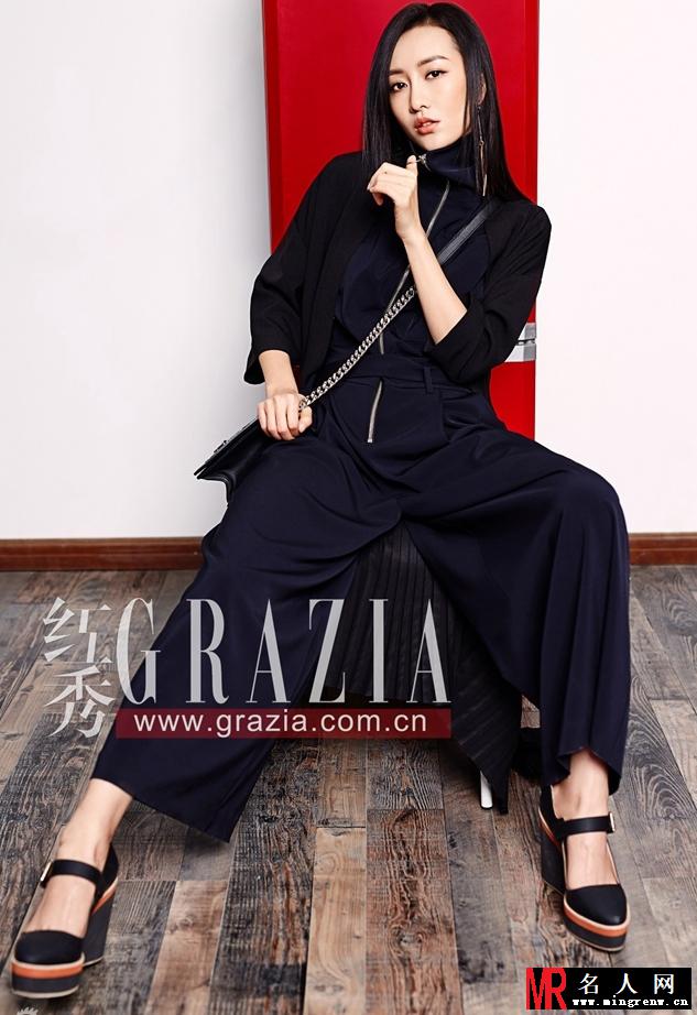 王鸥时尚大片 干练随性魅惑十足(1)