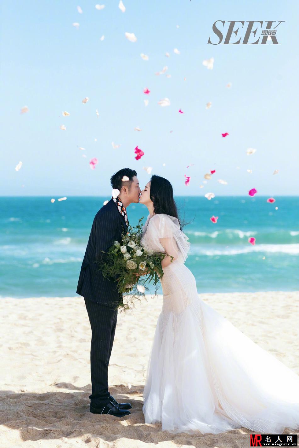 冉莹颖结婚八周年 与邹市明热拥接吻恩爱甜蜜(1)