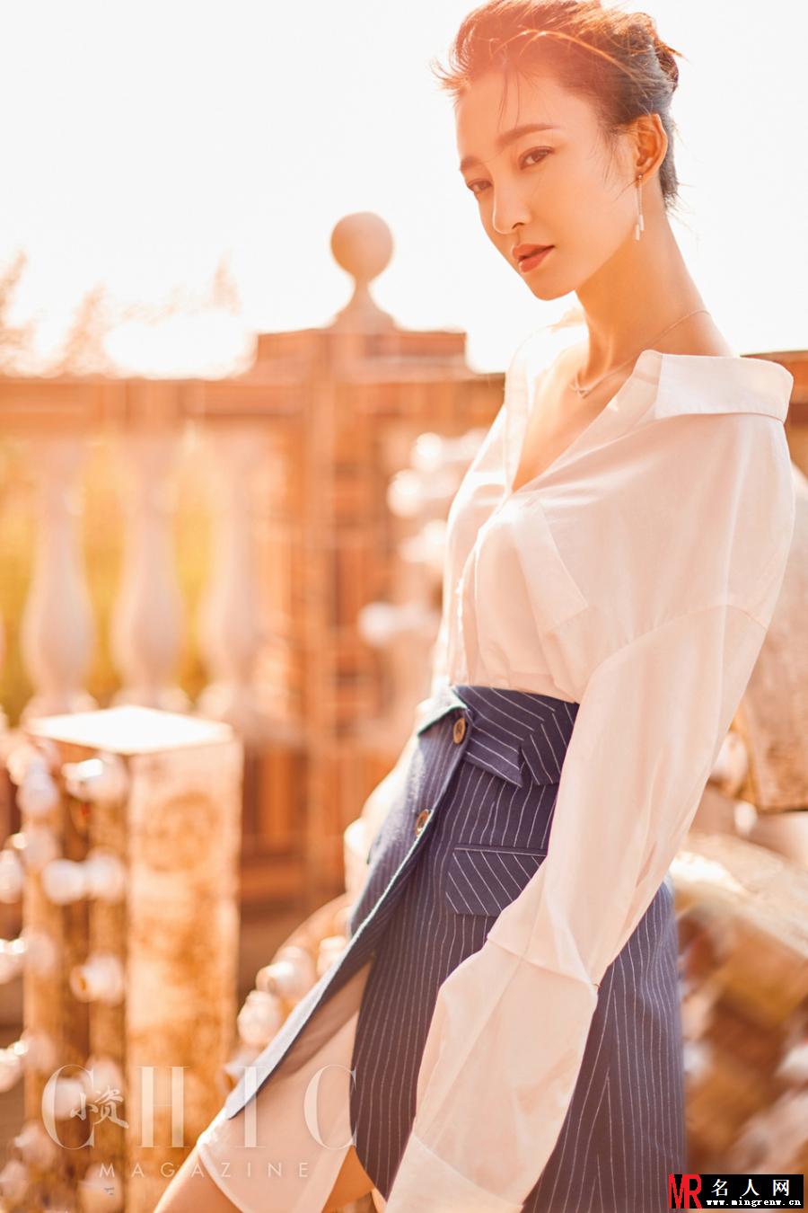 王丽坤某杂志写真 素颜女神清新美艳(1)
