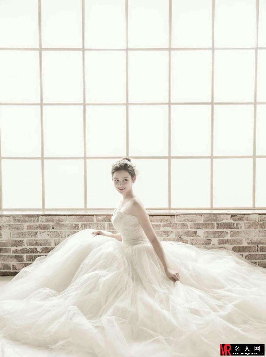 小美人郑佳恩唯美婚纱写真(1)