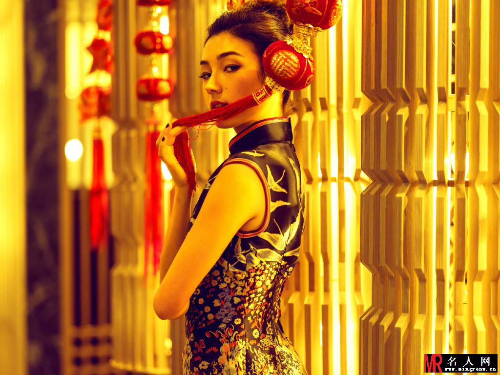 刘承羽旗袍写真曝光 身着仙鹤绣纹旗袍或清冷自持或珊珊可爱(1)