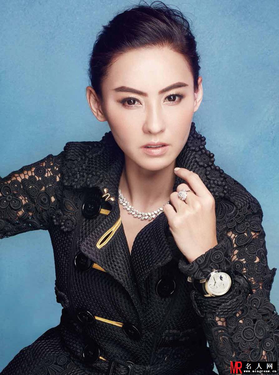 张柏芝封面写真 打扮利落气场强大如初(1)