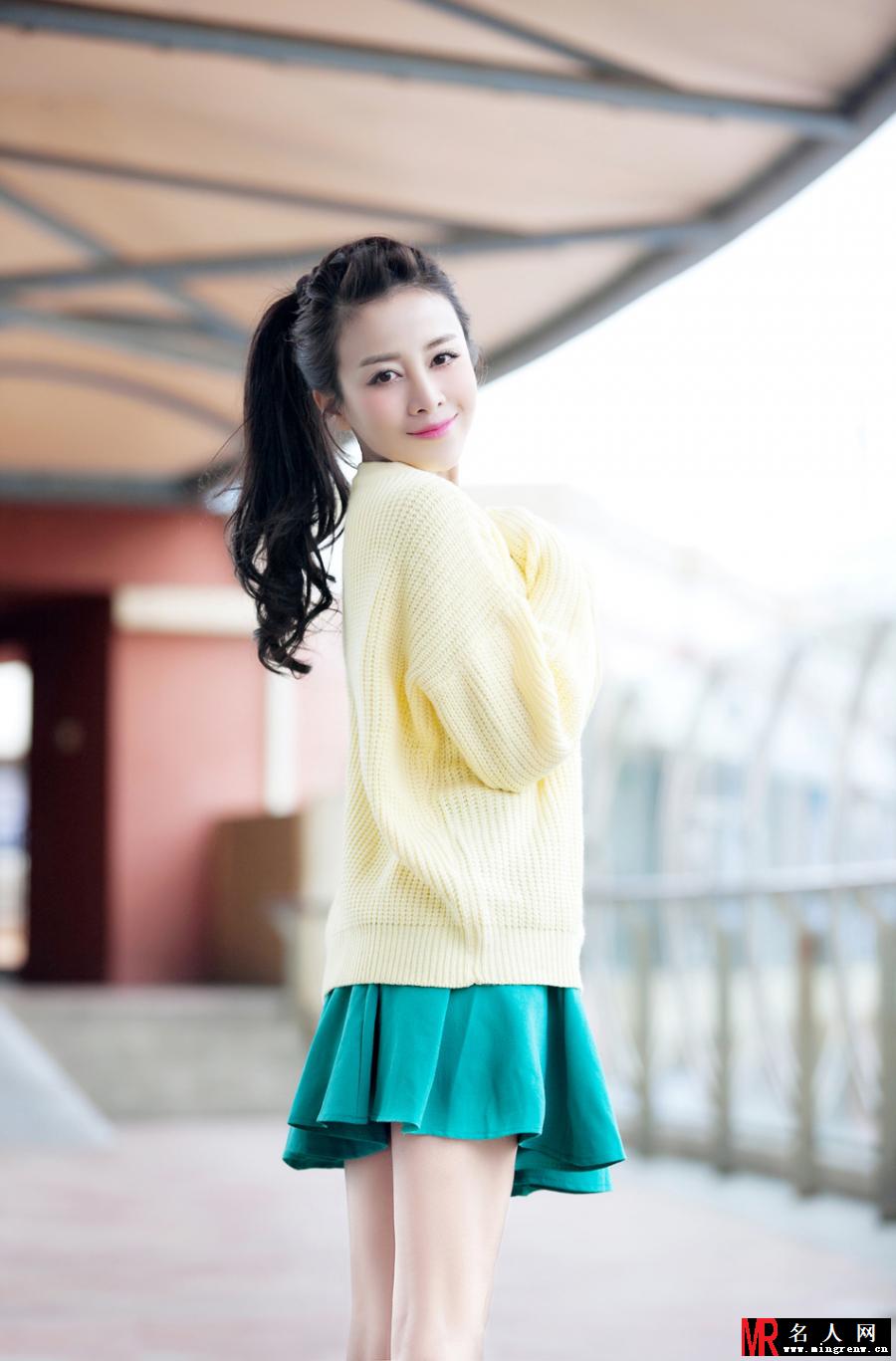 贾媛媛早春写真 灵动粉嫩甜美可人(1)