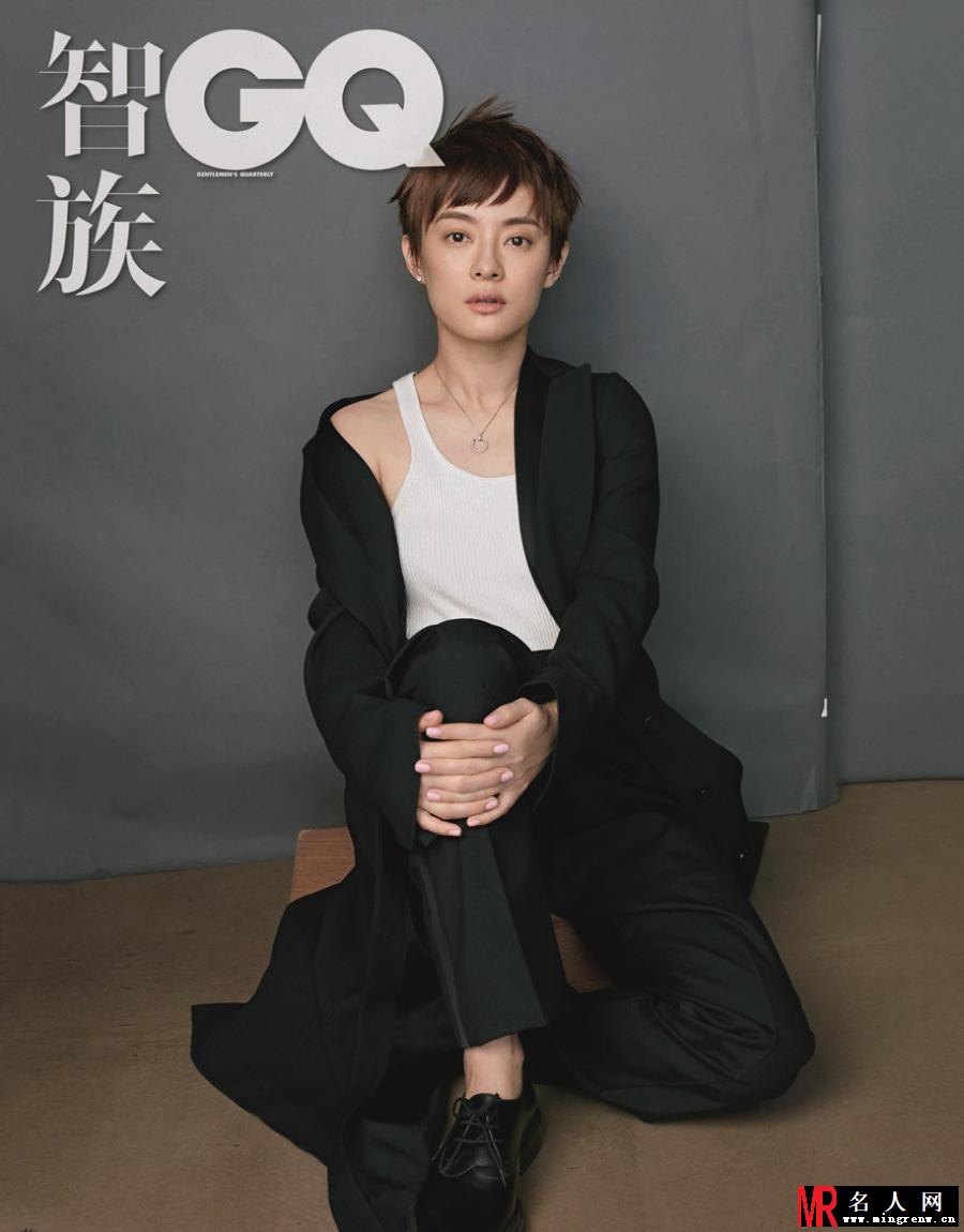 孙俪封面大片 潇洒酷帅英气十足(1)
