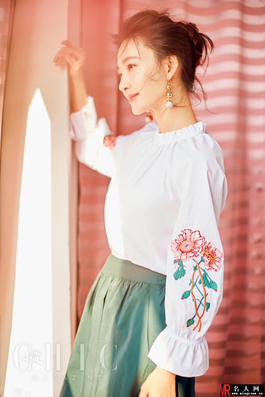 王丽坤某杂志写真 素颜女神清新美艳(1)