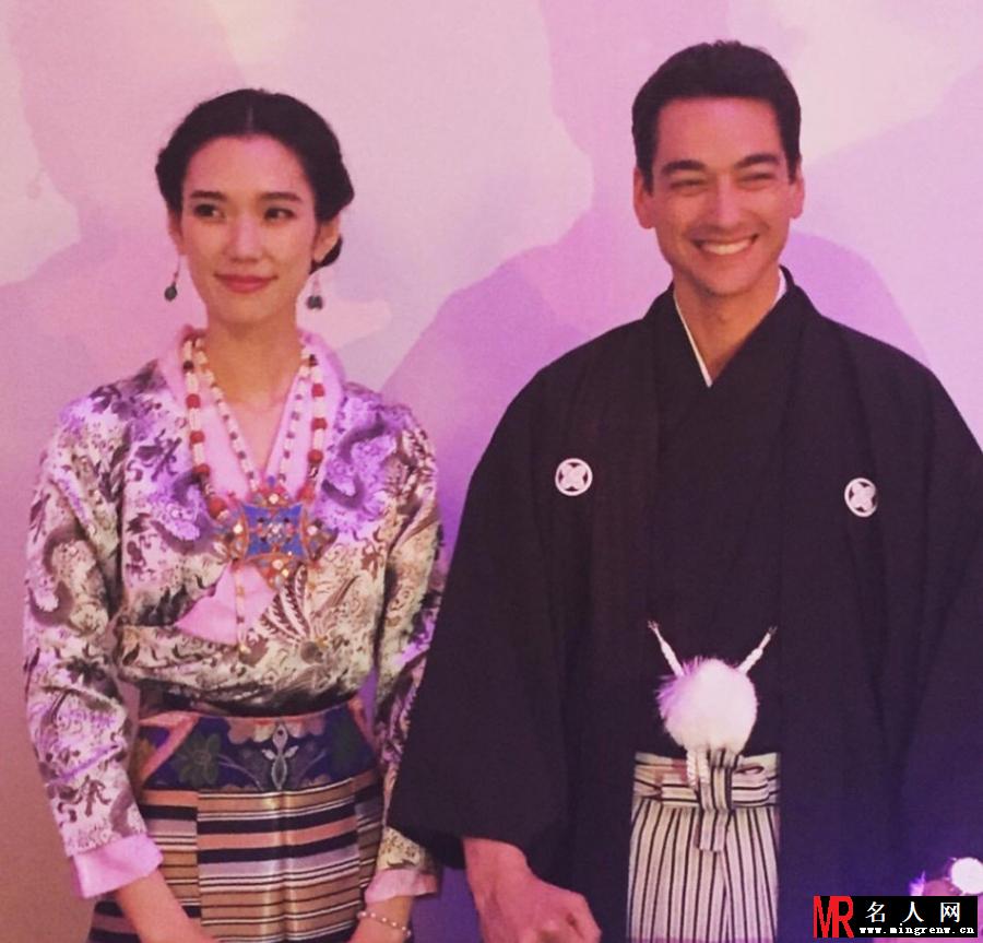 日本超模冈本多绪大婚 曾参演好莱坞电影(1)