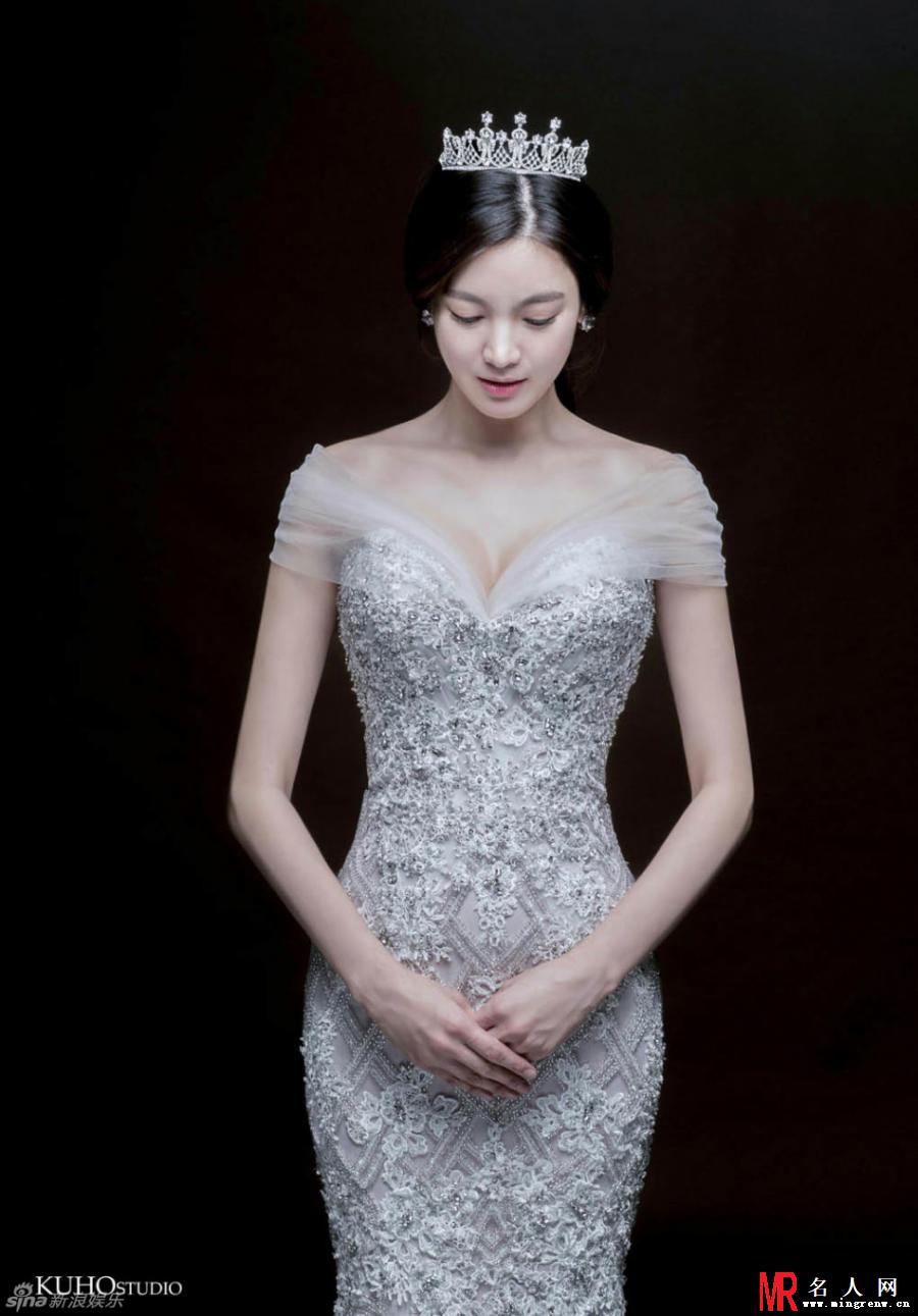 小美人郑佳恩唯美婚纱写真(1)