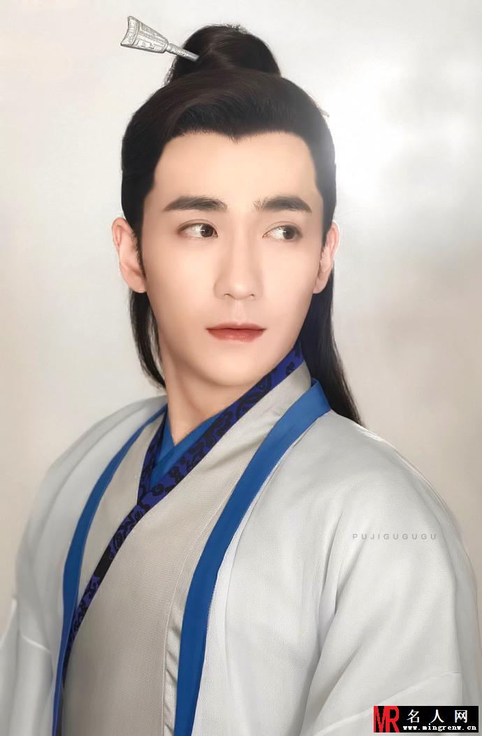 朱一龙昔日古装照温润如玉 网友直呼：绝世美颜！(1)