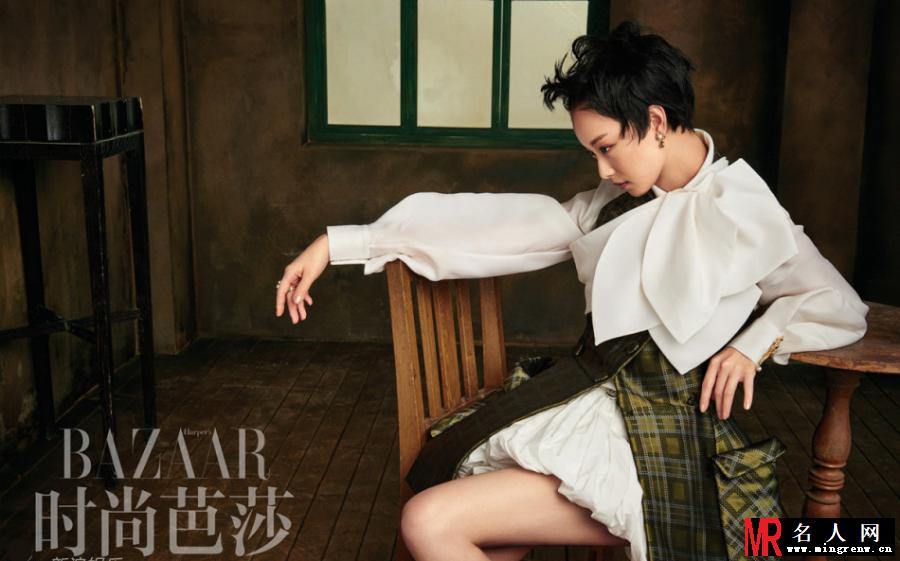 倪妮时尚写真 喵星人与女神同框(1)